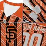 custom-san-francisco-giants-vivid-chevron-orange-pet-jersey-best-selling.webp