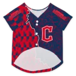 personalized-cleveland-guardians-t-rex-patterns-navy-blue-pet-jersey-best-selling.webp