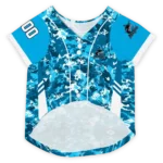 personalized-miami-marlins-daring-camo-blue-pet-jersey-best-selling.webp
