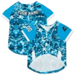 personalized-miami-marlins-daring-camo-blue-pet-jersey-best-selling.webp