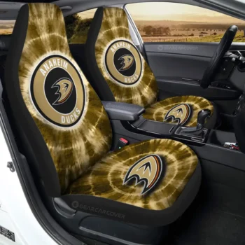 Anaheim Ducks Car Seat Covers Custom Tie Dye Car Accessories Gear Car Cover 2