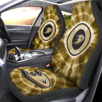 Anaheim Ducks Car Seat Covers Custom Tie Dye Car Accessories Gear Car Cover DN0803231033 CSC 2023
