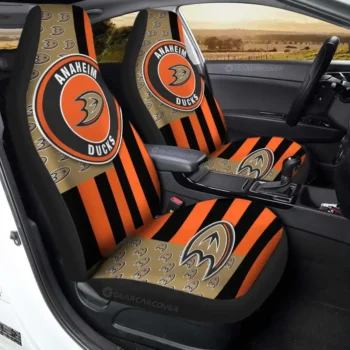 Anaheim Ducks Car Seat Covers Custom US Flag Style Gear Car Cover TN1510221048 CSC 2022