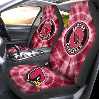 Arizona Cardinals Car Seat Covers Custom Tie Dye Car Accessories Gear Car Cover CSC DN0803231001