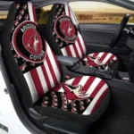 Arizona Coyotes Car Seat Covers Custom US Flag Style Gear Car Cover TN1510221033 CSC 2022