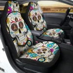 Atlanta United FC Car Seat Covers Custom Sugar Skull Car Accessories Gear Car Cover DN0208232064 CSC 2023