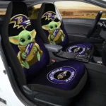 Baltimore Ravens Car Seat Covers Baby Yoda Car Accessories For Fan Gear Car Cover DN1205238003 CSC 2023