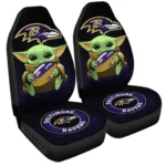 Baltimore Ravens Car Seat Covers Baby Yoda Car Accessories For Fan Gear Car Cover DN1205238003 CSC 2023