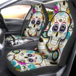 Baltimore Ravens Car Seat Covers Custom Sugar Skull Car Accessories Gear Car Cover DN0208232035 CSC 2023