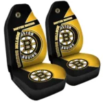 Boston Bruins Car Seat Covers Custom Car Decorations For Fans Gear Car Cover
