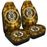 Boston Bruins Car Seat Covers Custom Tie Dye Car Accessories Gear Car Cover DN0803231035 CSC 2023