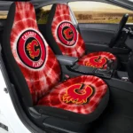 Calgary Flames Car Seat Covers Custom Tie Dye Car Accessories Gear Car Cover DN0803231037 CSC 2023