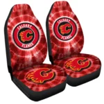Calgary Flames Car Seat Covers Custom Tie Dye Car Accessories Gear Car Cover DN0803231037 CSC 2023
