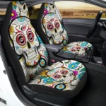 Carolina Hurricanes Car Seat Covers Custom Sugar Skull Car Accessories Gear Car Cover DN0208232031 CSC 2023