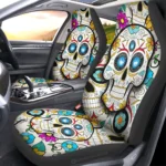 Charlotte FC Car Seat Covers Custom Sugar Skull Car Accessories Gear Car Cover DN0208232065 CSC 2023