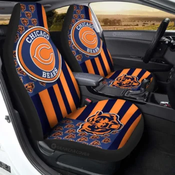 Chicago Bears Car Seat Covers Custom US Flag Style Gear Car Cover CSC TN1510221013 20d1f102