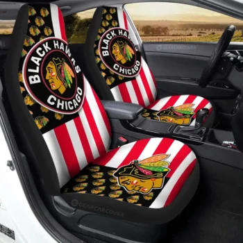 Chicago Blackhawks Car Seat Covers Custom US Flag Style Gear Car Cover TN1510221037 CSC 2022 7e62a936