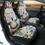 Chicago Fire FC Car Seat Covers Custom Sugar Skull Car Accessories Gear Car Cover DN0208232066 CSC 2023
