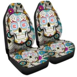 Chicago Fire FC Car Seat Covers Custom Sugar Skull Car Accessories Gear Car Cover DN0208232066 CSC 2023