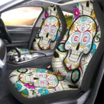Chicago Fire FC Car Seat Covers Custom Sugar Skull Car Accessories Gear Car Cover DN0208232066 CSC 2023