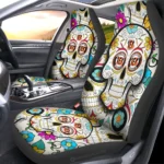 Cincinnati Bengals Car Seat Covers Custom Sugar Skull Car Accessories Gear Car Cover DN0208232039 CSC 2023
