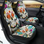 Cleveland Browns Car Seat Covers Custom Sugar Skull Car Accessories Gear Car Cover DN0208232040 CSC 2023