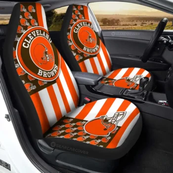 Cleveland Browns Car Seat Covers Custom US Flag Style Gear Car Cover TN1510221022 CSC 2022 547001d4