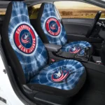 Columbus Blue Jackets Car Seat Covers Custom Tie Dye Car Accessories Gear Car Cover DN0803231041 CSC 2023