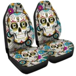 Columbus Crew Car Seat Covers Custom Sugar Skull Car Accessories Gear Car Cover DN0208232068 CSC 2023