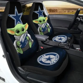 Dallas Cowboys Car Seat Covers Baby Yoda Car Accessories For Fan Gear Car Cover 2