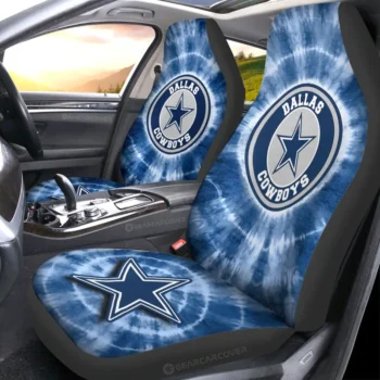 Dallas Cowboys Car Seat Covers Custom Tie Dye Car Accessories Gear Car Cover DN0803231009 CSC 2023