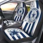 Dallas Cowboys Car Seat Covers Custom US Flag Style Gear Car Cover