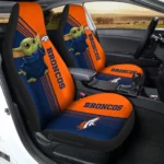 Denver Broncos Car Seat Covers Baby Yoda Car Accessories Gear Car Cover DN0304231010 CSC 2023