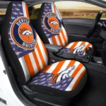 Denver Broncos Car Seat Covers Custom US Flag Style Gear Car Cover CSC TN1510221006