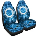 Detroit Lions Car Seat Covers Custom Tie Dye Car Accessories Gear Car Cover DN0803231011 CSC 2023