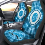 Detroit Lions Car Seat Covers Custom Tie Dye Car Accessories Gear Car Cover DN0803231011 CSC 2023