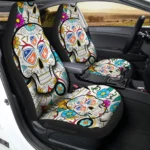FC Cincinnati Car Seat Covers Custom Sugar Skull Car Accessories Gear Car Cover DN0208232067 CSC 2023