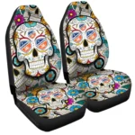 FC Cincinnati Car Seat Covers Custom Sugar Skull Car Accessories Gear Car Cover DN0208232067 CSC 2023
