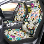 FC Cincinnati Car Seat Covers Custom Sugar Skull Car Accessories Gear Car Cover DN0208232067 CSC 2023