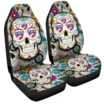 FC Dallas Car Seat Covers Custom Sugar Skull Car Accessories Gear Car Cover DN0208232081 CSC 2023