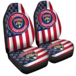 Florida Panthers Car Seat Covers Custom US Flag Style Gear Car Cover TN1510221060 CSC 2022