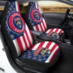Florida Panthers Car Seat Covers Custom US Flag Style Gear Car Cover TN1510221060 CSC 2022