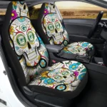 Green Bay Packers Car Seat Covers Custom Sugar Skull Car Accessories Gear Car Cover DN0208232044 CSC 2023
