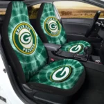 Green Bay Packers Car Seat Covers Custom Tie Dye Car Accessories Gear Car Cover DN0803231012 CSC 2023 B9e9ce2a