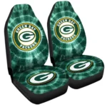 Green Bay Packers Car Seat Covers Custom Tie Dye Car Accessories Gear Car Cover DN0803231012 CSC 2023 B9e9ce2a