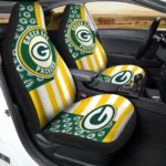 Green Bay Packers Car Seat Covers Custom US Flag Style Gear Car Cover CSC TN1510221008
