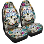 Indianapolis Colts Car Seat Covers Custom Sugar Skull Car Accessories Gear Car Cover DN0208232046 CSC 2023