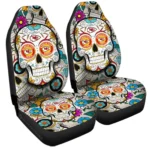 Kansas City Chiefs Car Seat Covers Custom Sugar Skull Car Accessories Gear Car Cover DN0208232048 CSC 2023
