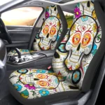 Kansas City Chiefs Car Seat Covers Custom Sugar Skull Car Accessories Gear Car Cover DN0208232048 CSC 2023