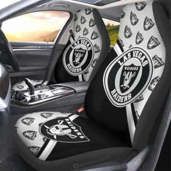 Las Vegas Raiders Car Seat Covers Custom Car Accessories For Fans Gear Car Cover 2